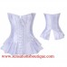 Peplum Flare Corset White